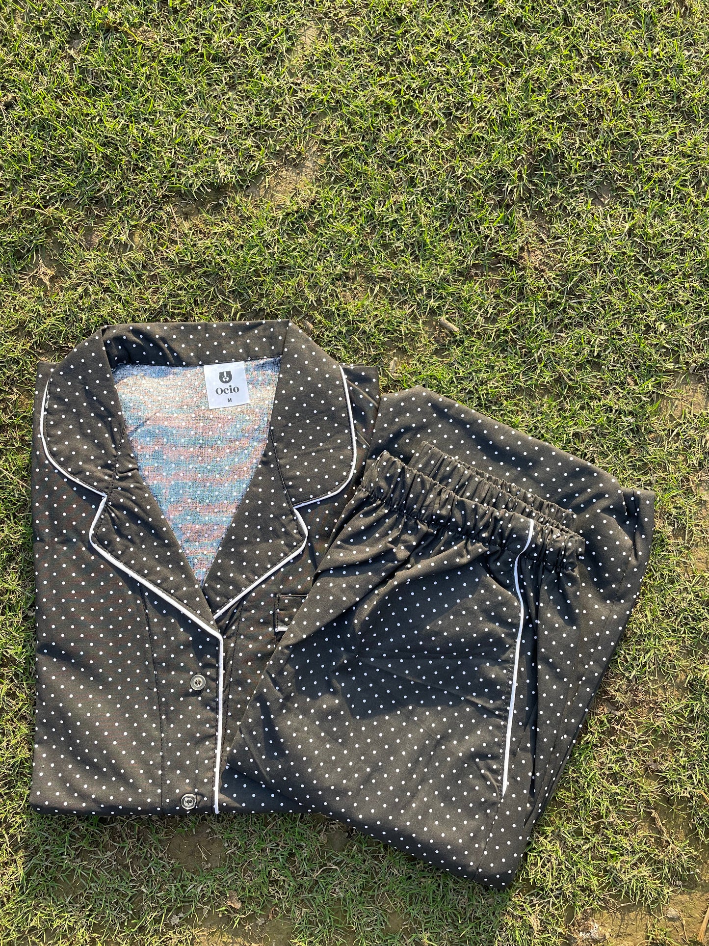 Polka Dot Black -WPJ170