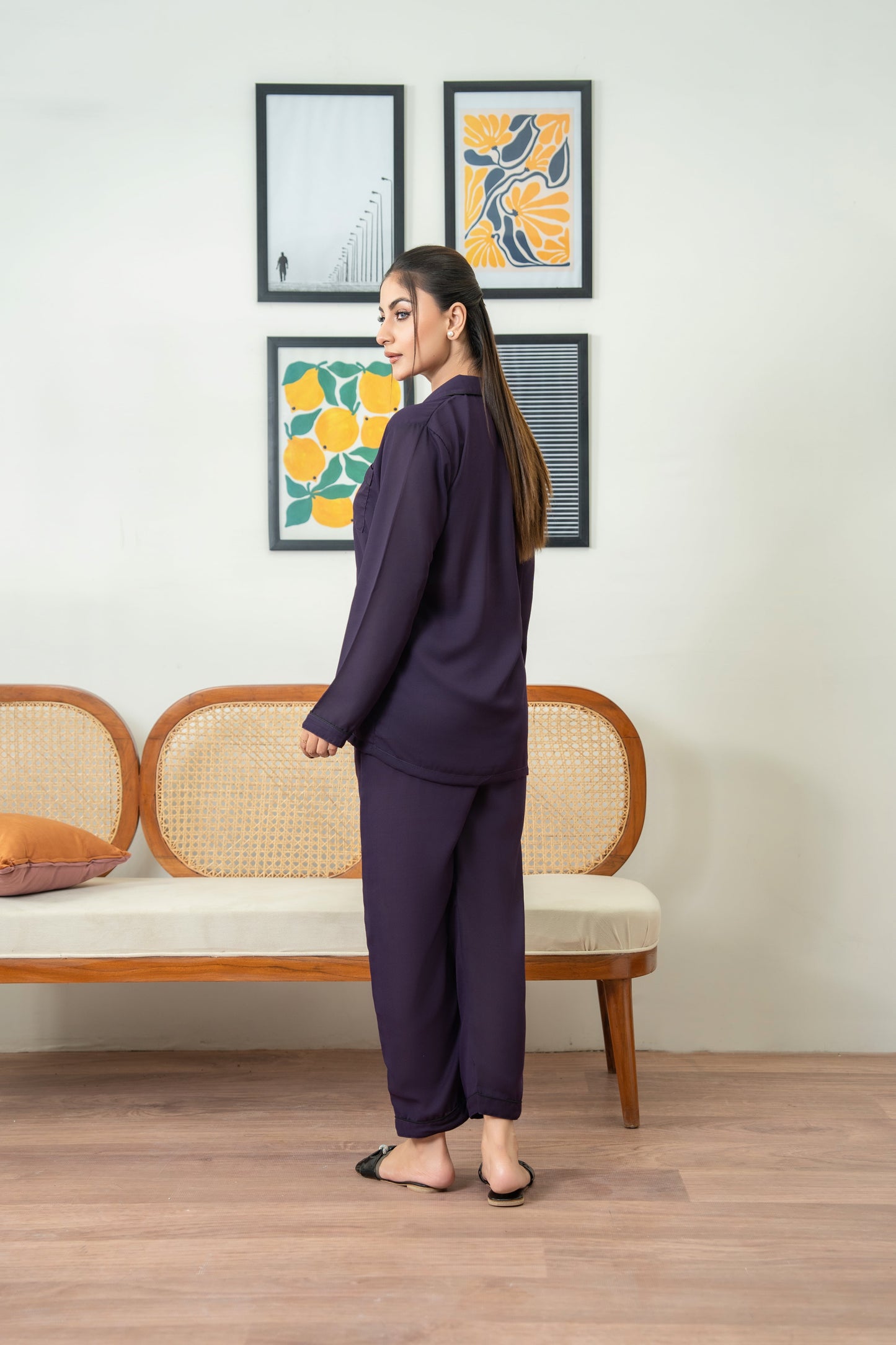 Plum Silk PJ - SPJ25