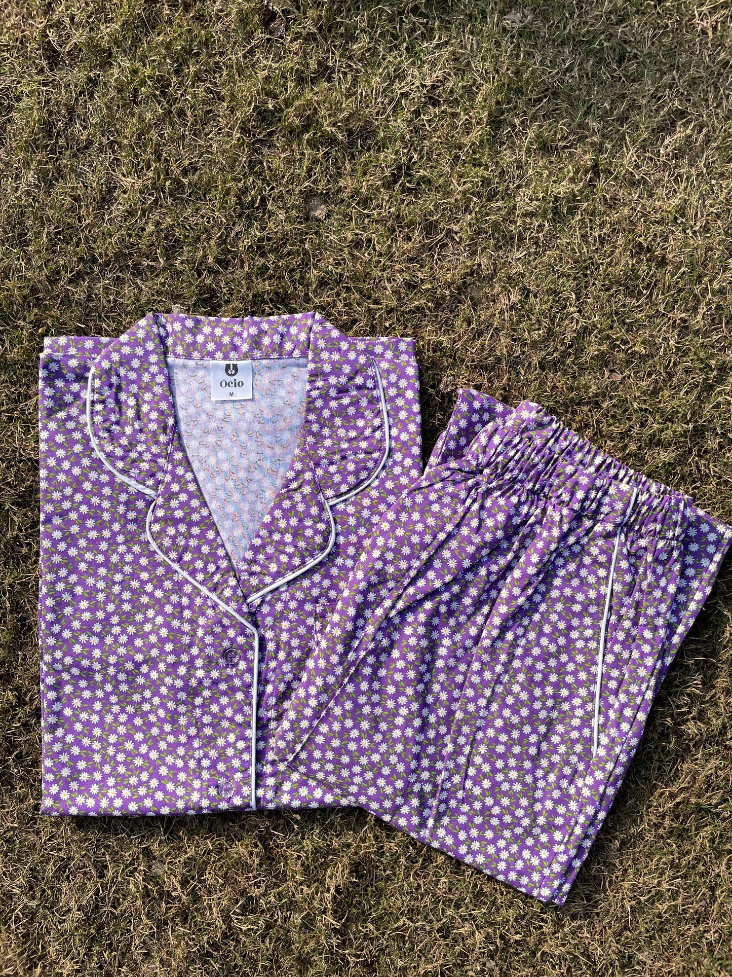 Half Sleeves Violet Daisy - HPJ10