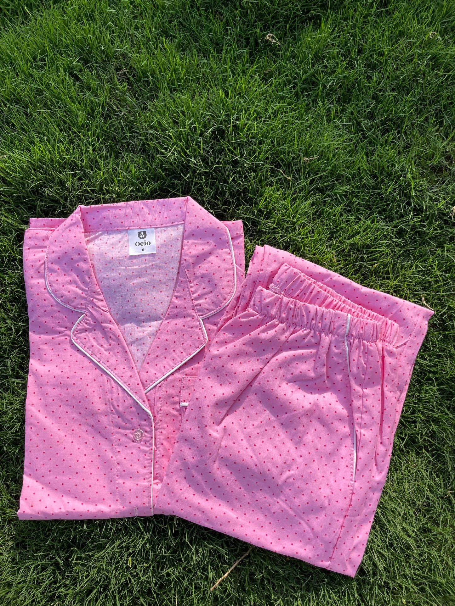 Light Pink Polka - WPJ350