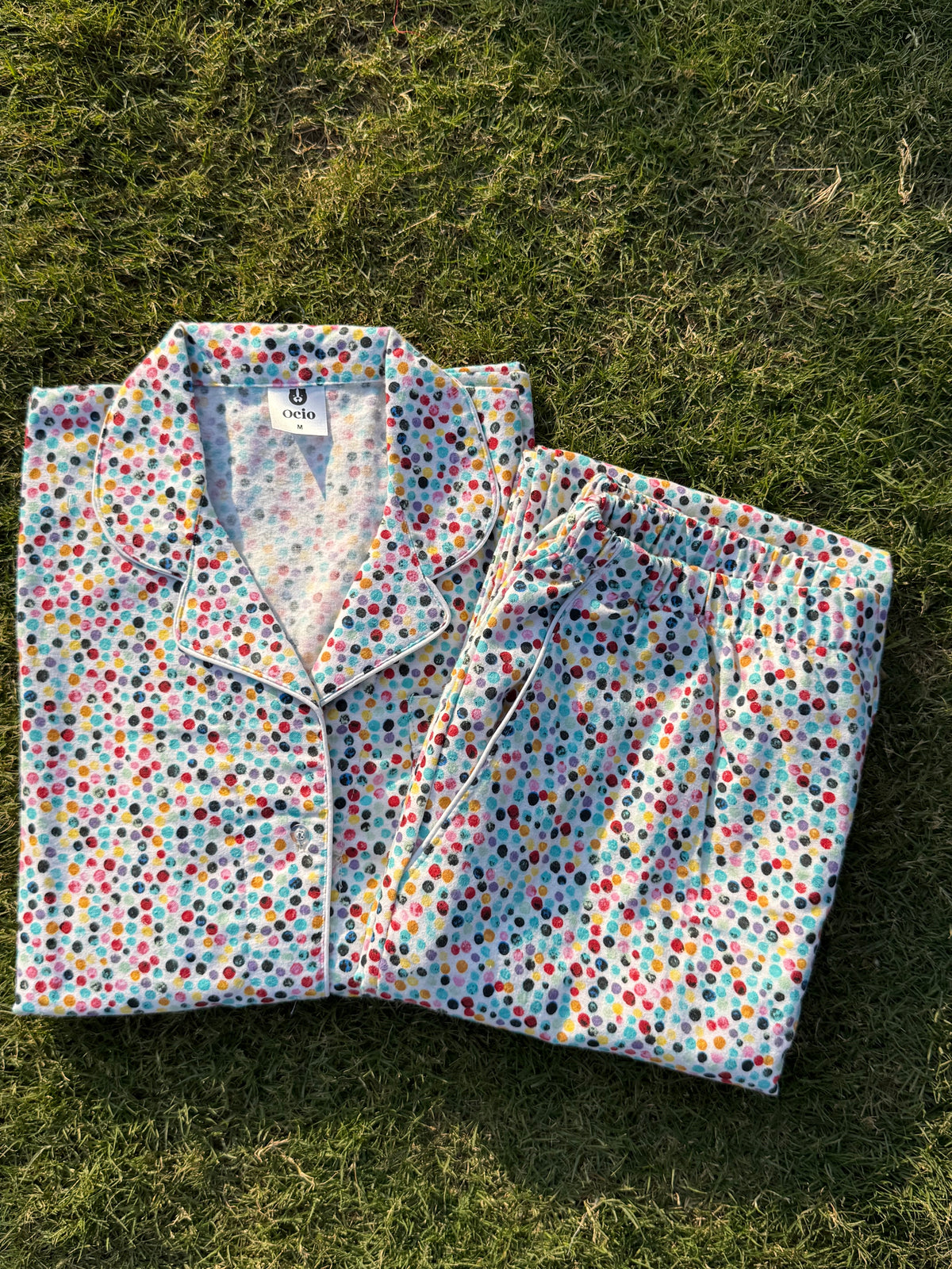 Rainbow Dots Maternity PJ - MT20