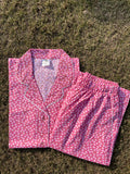 Half Sleeves Pink Daisy- HPJ255