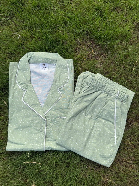 Half Sleeves Green Dots - HPJ130
