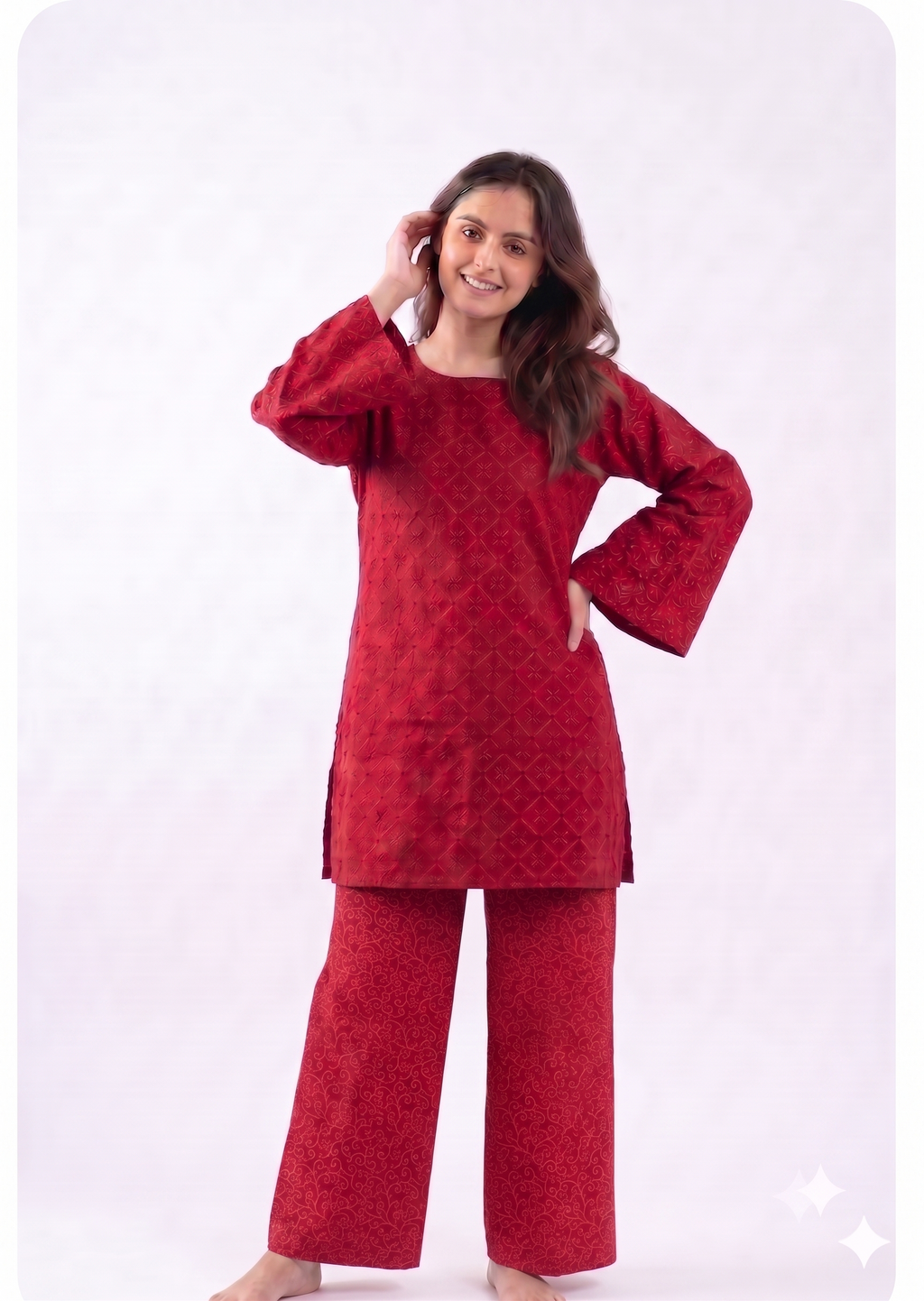 Red Embroided - CW75