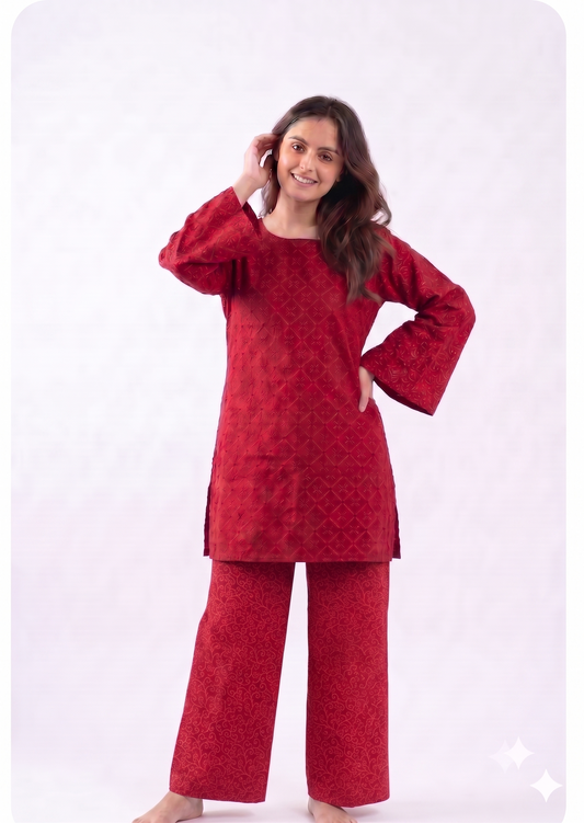 Red Embroided - CW75