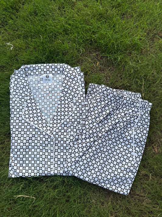 Half Sleeves Black Checks - HPJ135