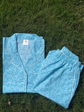Teal Flowers - WPJ800