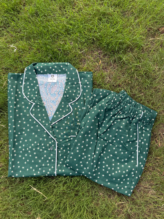 Half Sleeves Green Starry - HPJ130