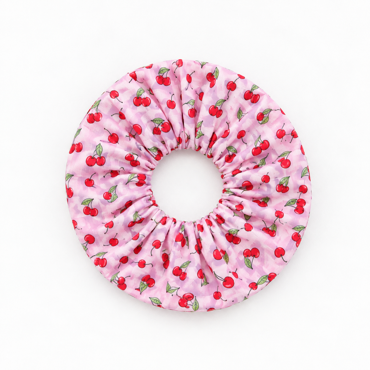 Pink Cherries Scrunchie - SC4