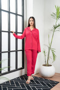 Plain Cherry Silk PJ - SPJ30
