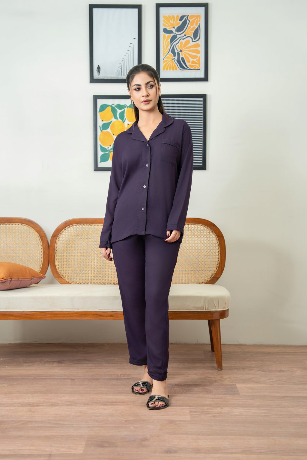 Plum Silk PJ - SPJ25