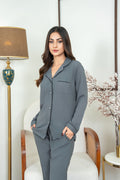 Plain Grey Silk PJ - SPJ15