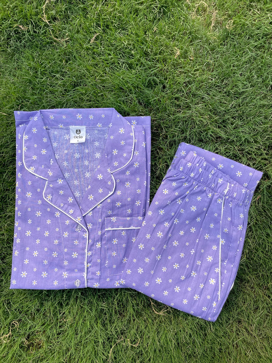 Half Sleeves Purple Flauer - HPJ15