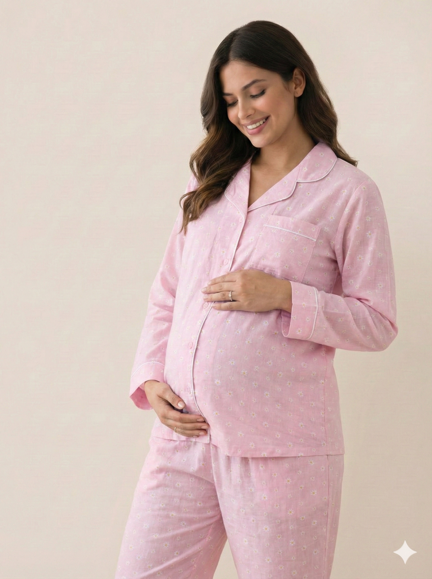 Pink Rose Maternity PJ - MT70