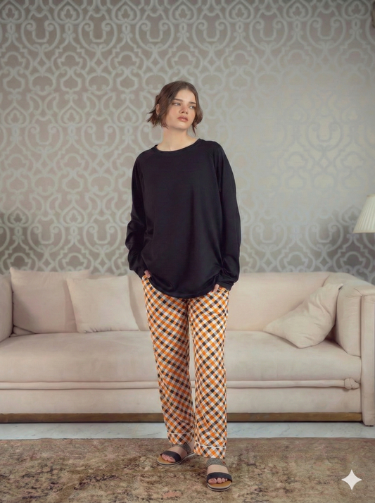 Orange Chequered - T2