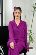 Plain Purple Silk PJ - SPJ65