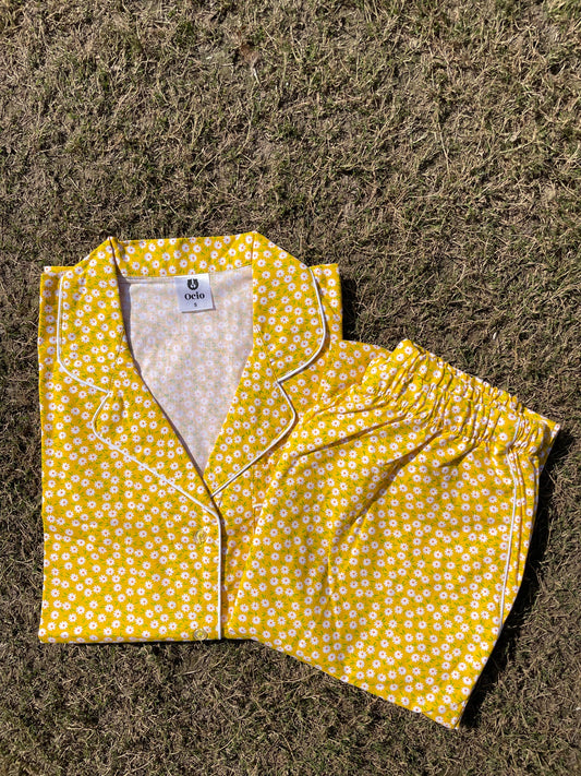Half Sleeves Yellow Daisy - HPJ30