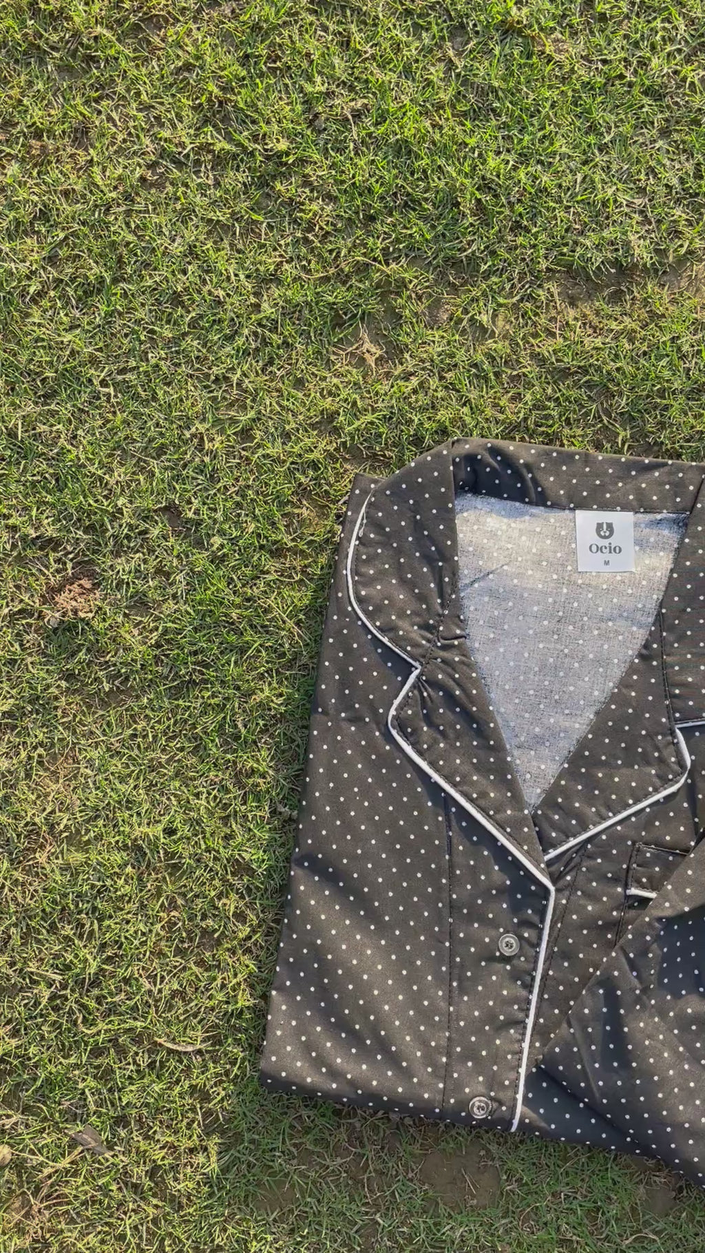 Polka Dot Black -WPJ170