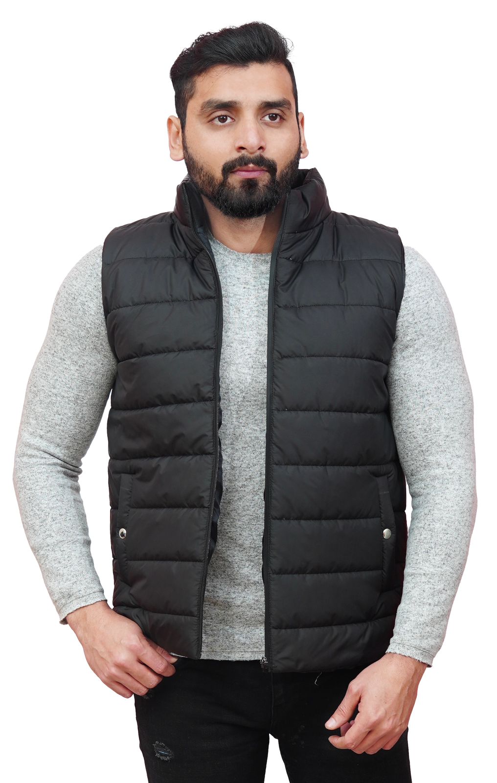 Black Puffer Jacket-BJ2